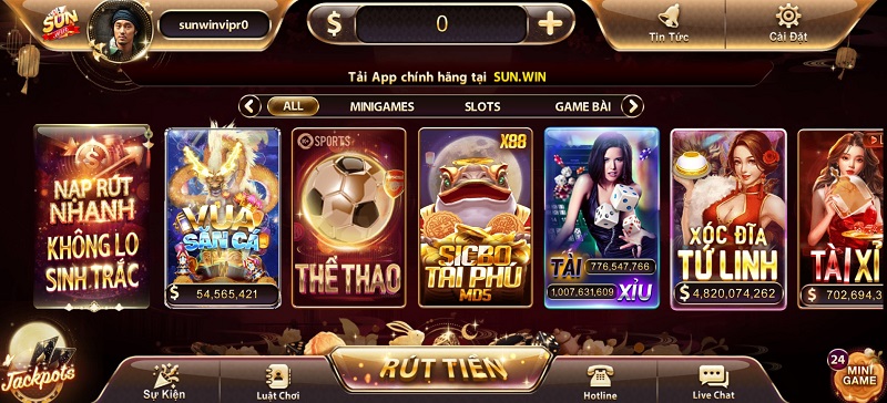Thực hư tin đồn cổng game Sunwin bị sập